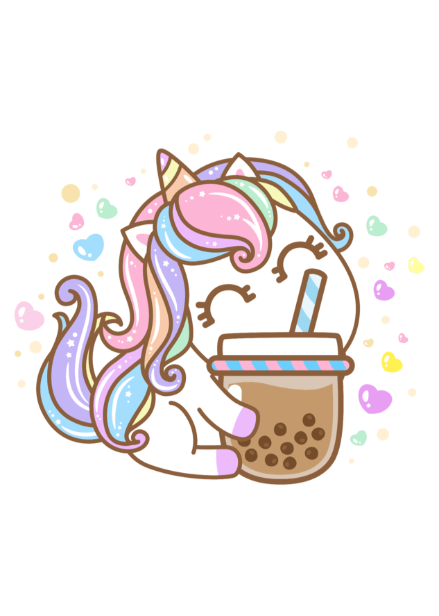 Unicorn & Boba – Cropped Magic - Fifth Rebel