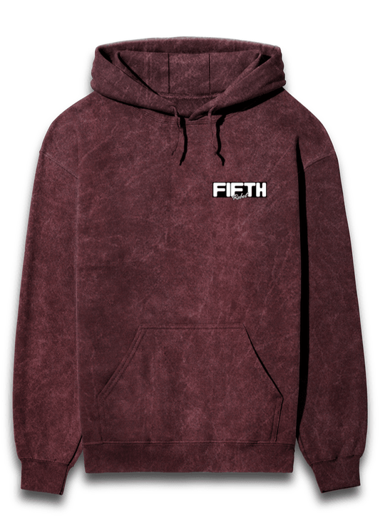 Unisex Acid Wash Hooded Sweatshirt - Fifth Rebel