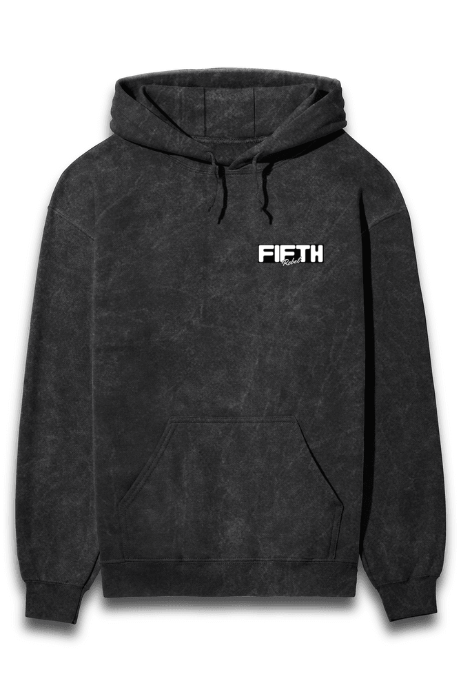 Unisex Acid Wash Hooded Sweatshirt - Fifth Rebel