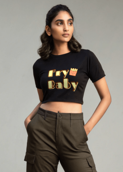 For the Love of Fries – Crop Top - Fifth Rebel