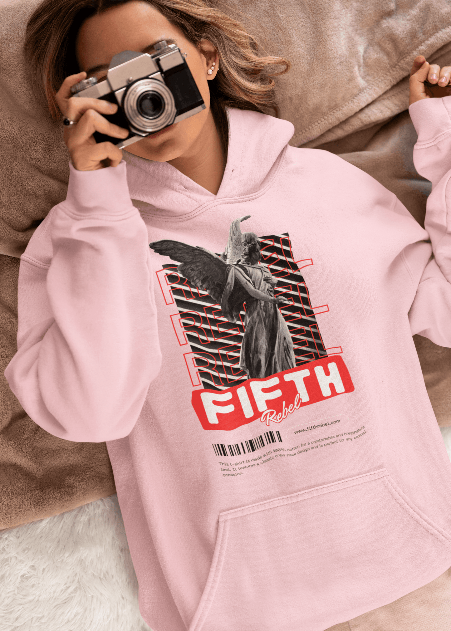 Not Your Average Angel – Premium Fifth Rebel Hoodie - Fifth Rebel