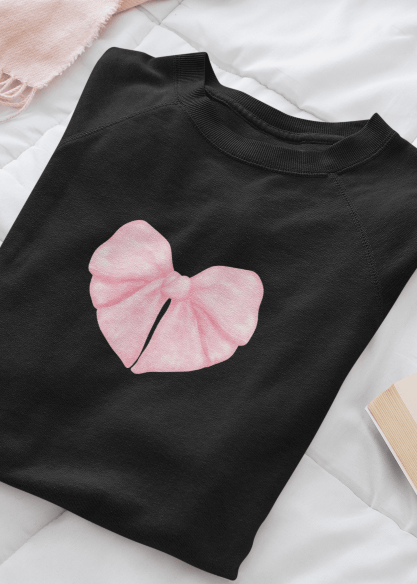 Tied with Love – Heart Bow Sweatshirt - Fifth Rebel