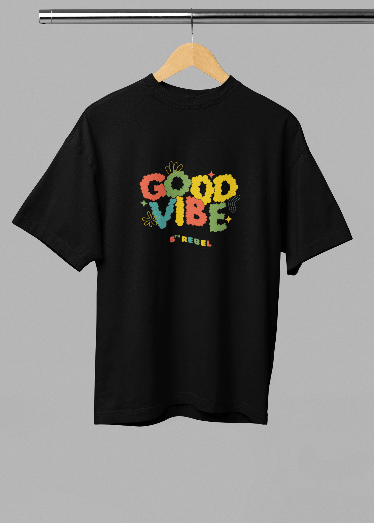 Good Vibe Unisex Oversized Tshirt - Fifth Rebel