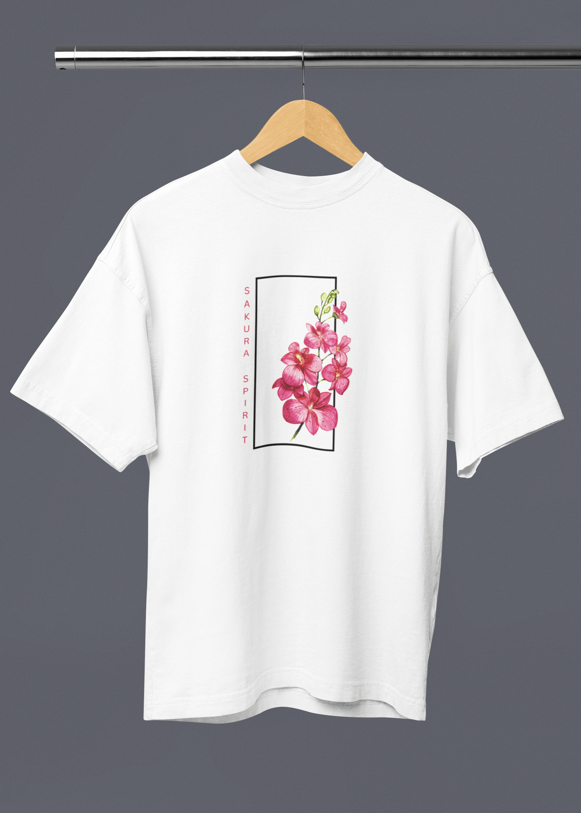 Oversized Sakura Spirit Tee – Let Your Spirit Bloom - Fifth Rebel