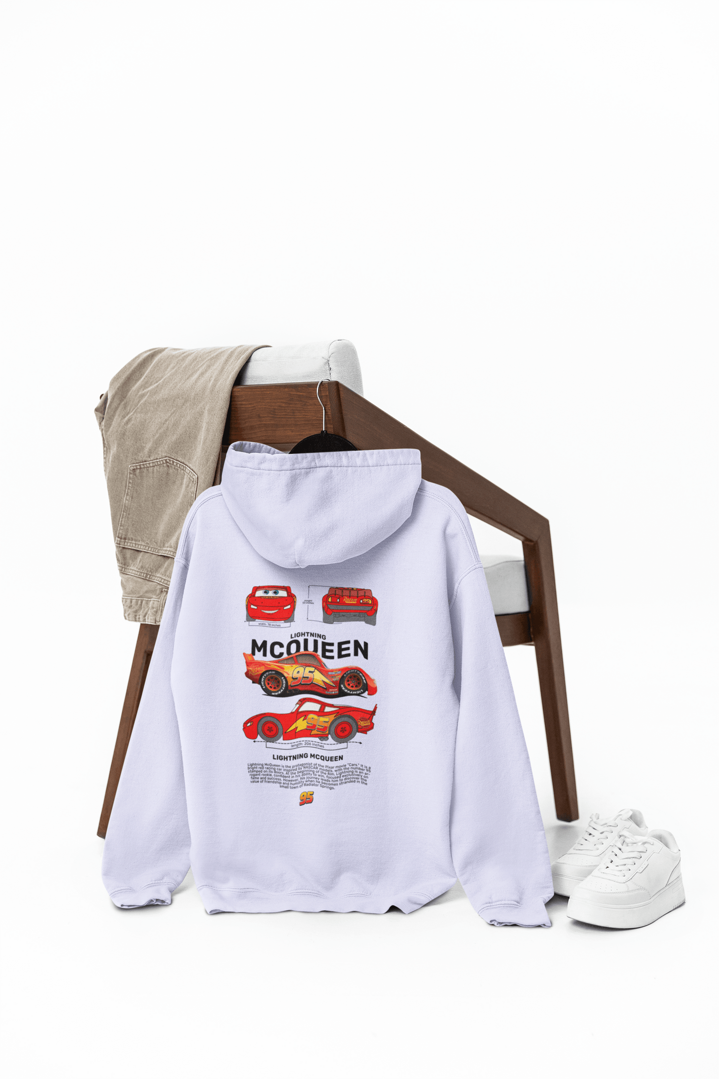 Race-Ready Look – Lightning McQueen Unisex Hoodie - Fifth Rebel