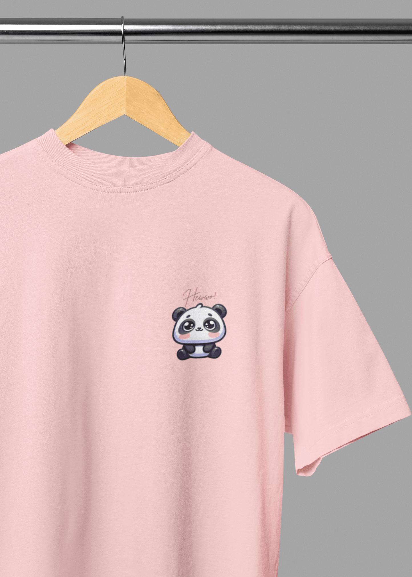 Hewwo Panda Oversized Tee - Fifth Rebel