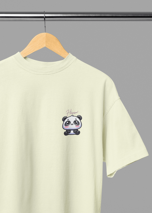 Hewwo Panda Oversized Tee - Fifth Rebel