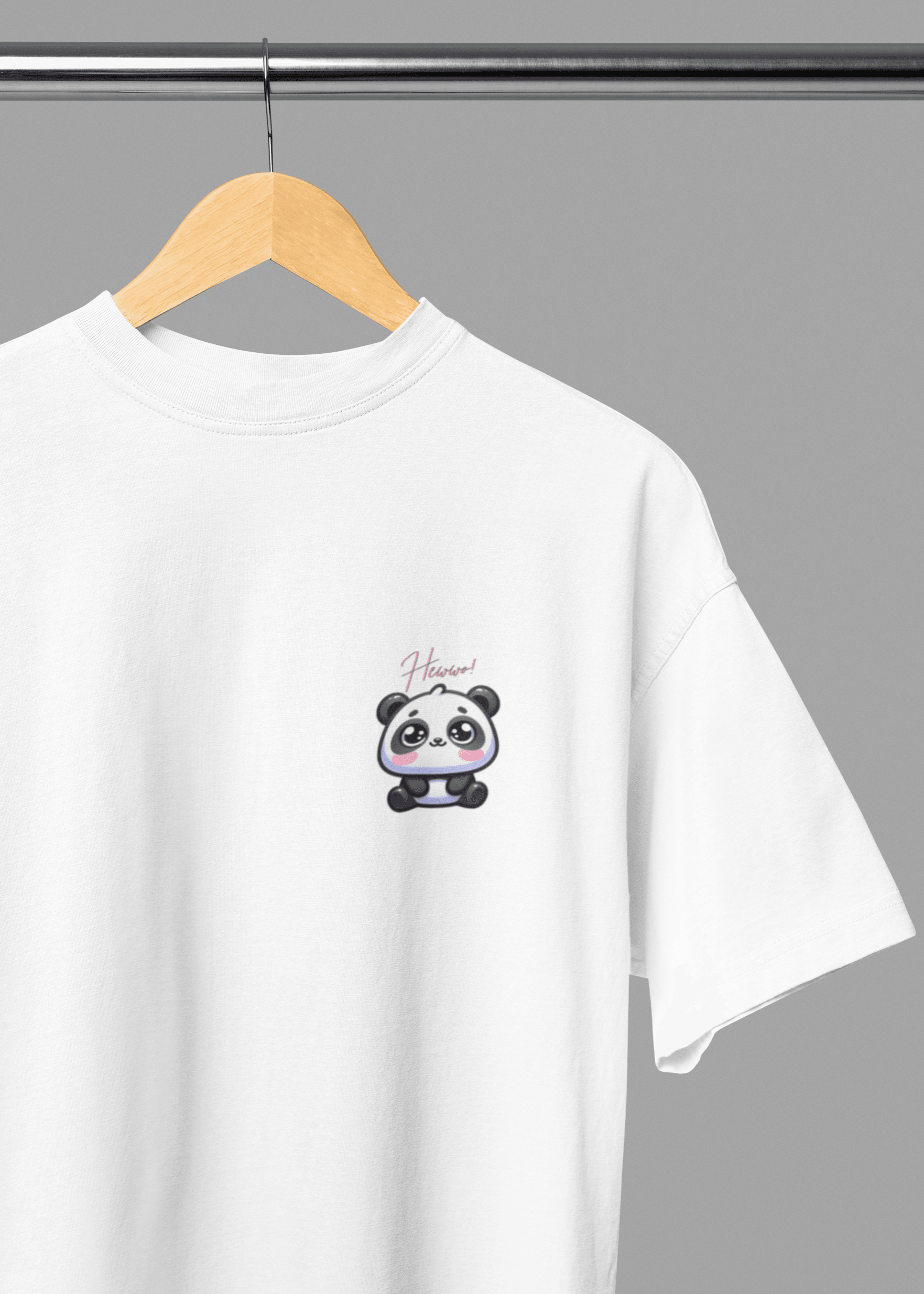 Hewwo Panda Oversized Tee - Fifth Rebel