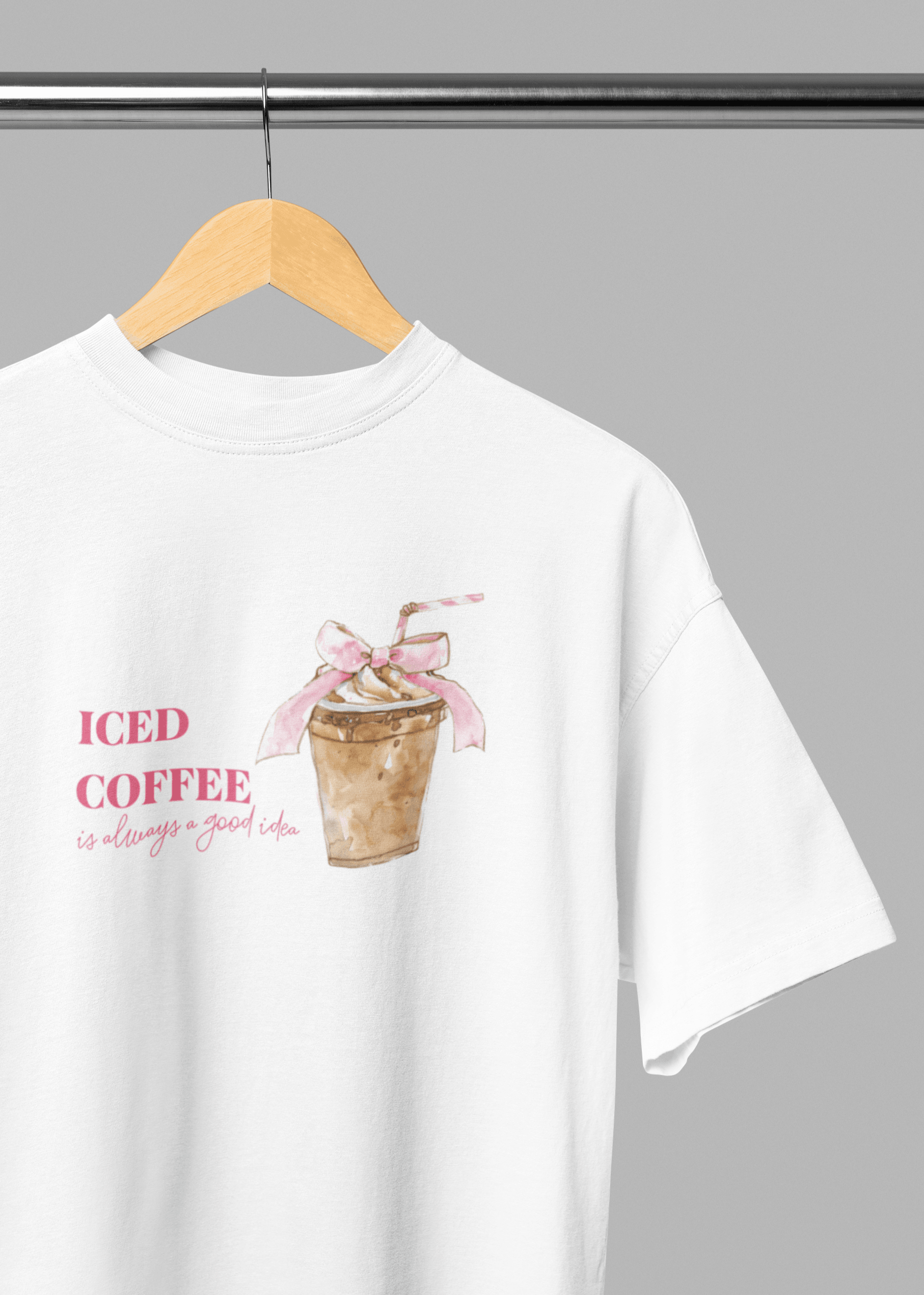 Chillin' with Iced Coffee Oversized Tee - Fifth Rebel