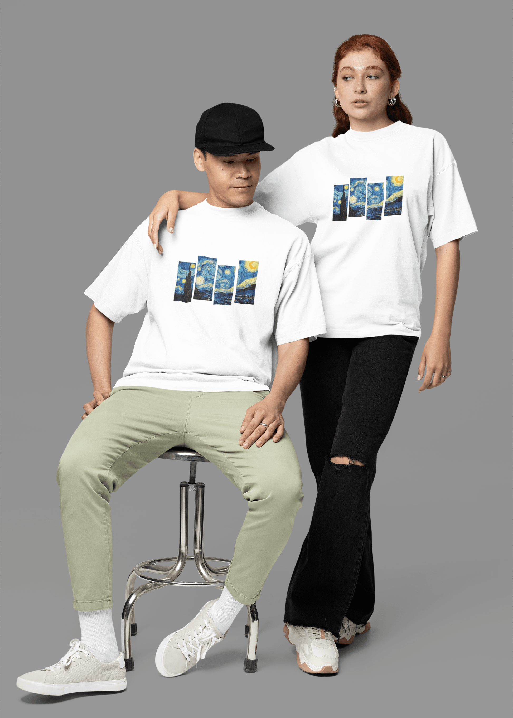 Impressionist Vibes – Van Gogh Oversized Tee. - Fifth Rebel